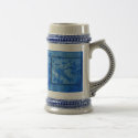 Blue stein bird mugs