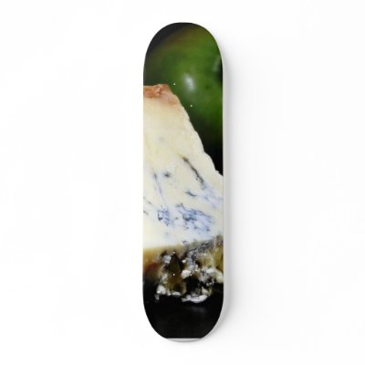 Blue Stilton Cheese Skateboard by lifesphere