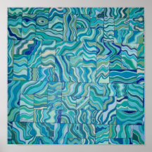 "Blue Stir" Print