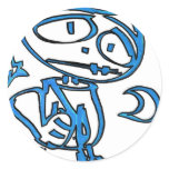 Blue Stitchlip on Highway (Cat Super Hero) stickers