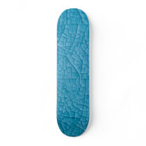 Blue stone cracks skate deck