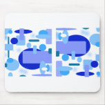 Blue Stone Digital Abstract Mousepad
