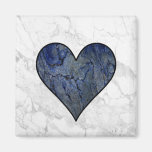 Blue Stone Heart magnets