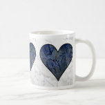 Blue Stone Heart mugs