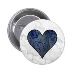 Blue Stone Heart buttons