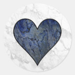 Blue Stone Heart stickers