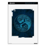 Blue Stone Yin Yang Trees iPad 3 Skins