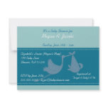 Blue Stork Baby Shower Invitation Cards