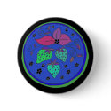 Blue Strawberries buttons