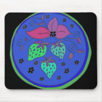 Blue Strawberries mousepads by eelkat Blue Strawberries mousepads