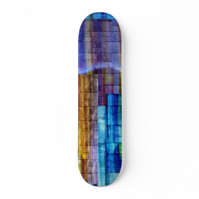 Blue Streak Skate Board Deck by mjpetrucci