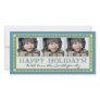 Blue stripe 3 photo card