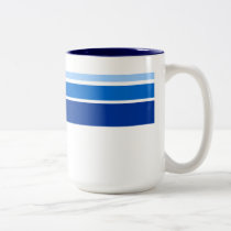 artsprojekt, patterns, lines, stripes, mugs, coffee, blue, Mug with custom graphic design