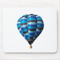 Blue Striped Balloon mousepads