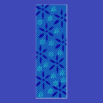 Blue Striped Flower Power profile cards