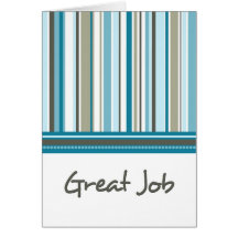 Blue Stripes Administrative Professionals Day Card