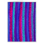 Blue Stripes and Dots A5 Greeting Card