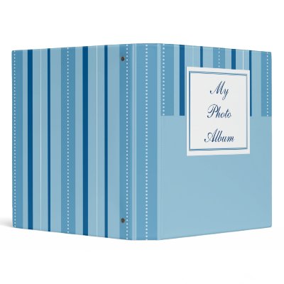 Blue Stripes Avery Binder by myhome71