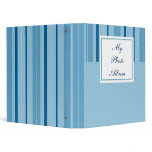 Blue Stripes Avery Binder