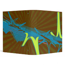 Blue stripes binders