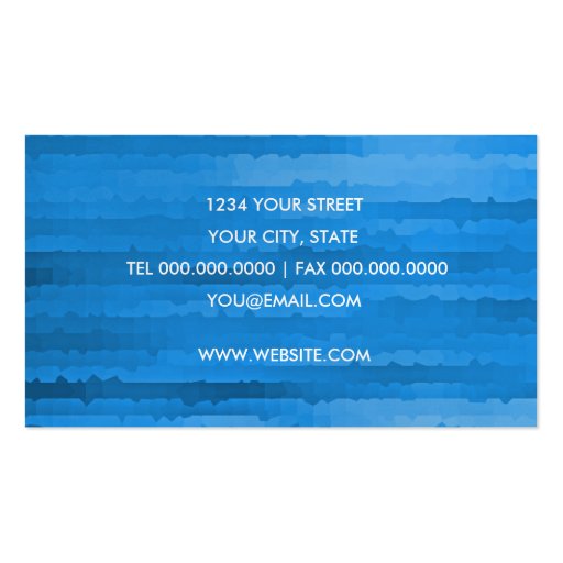 Blue Stripes Business Card (back side)