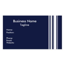 Blue Stripes Business Card
