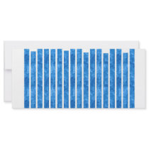 Blue stripes customized rack card