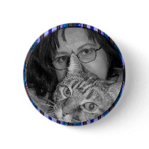 blue stripes frame buttons