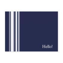 Blue Stripes Postcard