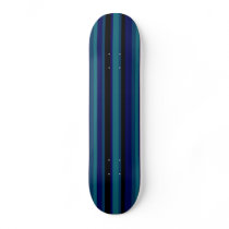 Blue Stripes Skateboard by CreamOfTheCrop Blue Stripes Skateboard