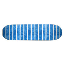 Blue stripes skateboard