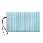Blue Stripes Wristlet
