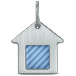Blue Stripy Pattern. pet tags