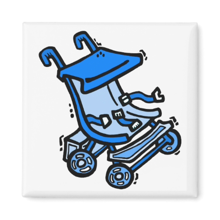 blue stroller magnets