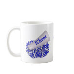 Blue Stylish Cheerleader Mug
