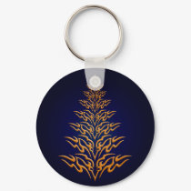 Blue Stylish Christmas Tree Key Chain keychains