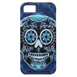 Blue Sugar Skull iPhone 5 Case
