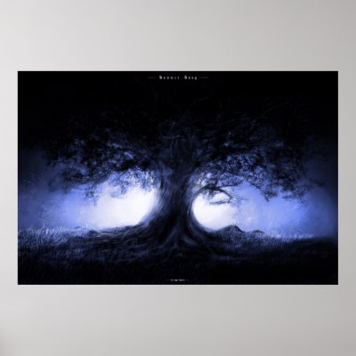 Blue Summer Song Poster by inganielsen