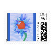 Blue Sunflower Stamp