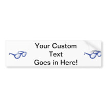 blue sunglasses.png bumper sticker