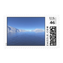 Blue Sunset Sky postage