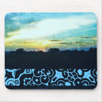 Blue Sunset Style 2 Mouse Pad