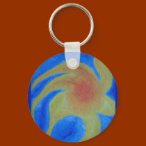 blue sunshine keychain