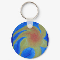 blue sunshine keychain