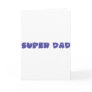 blue super dad icon greeting cards