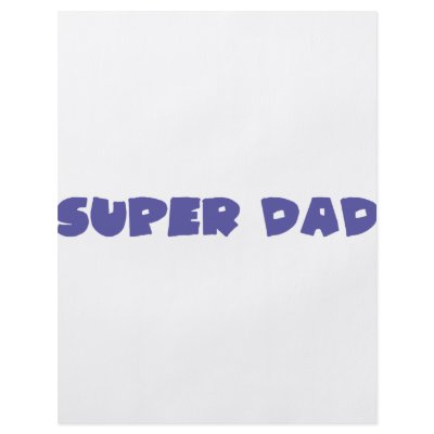 blue super dad icon custom flyer by TomaniacLines