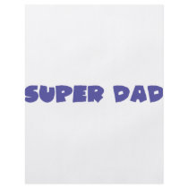 blue super dad icon custom flyer