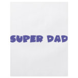 blue super dad icon custom flyer