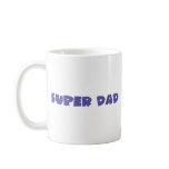blue super dad icon coffee mug