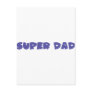 blue super dad icon postcards